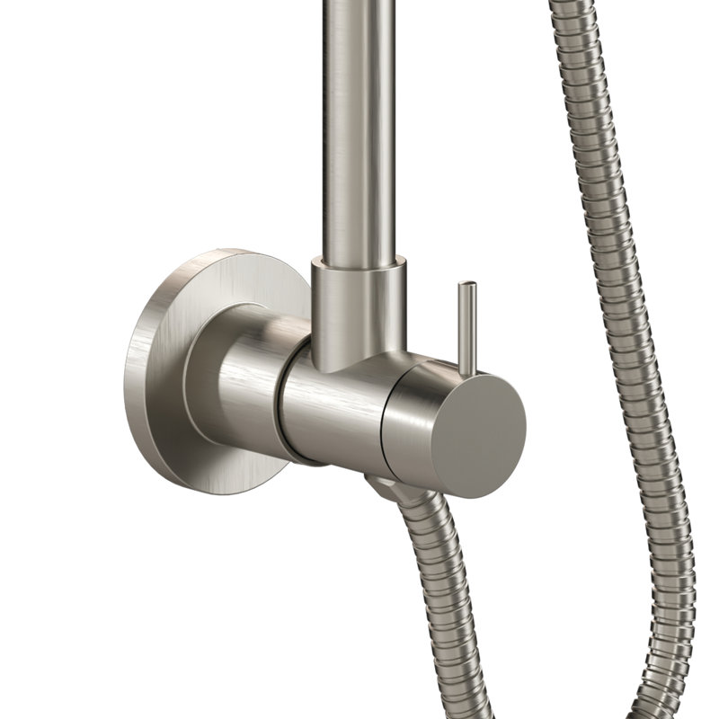 SeaBreeze II 8-in Rain Showerhead Shower System with Multi-function Handshower Adjustable Slide Bar and Mixing Valve 1.8 GPM
