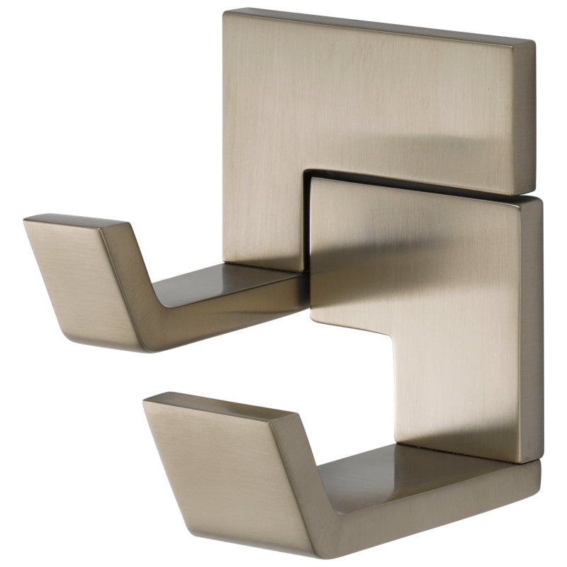 Siderna® Robe Hooks - Pair, Brushed Nickel