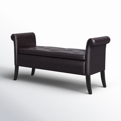 Ahanu Faux Leather Upholstered Storage Bench
