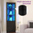 Aspenn 67" H Corner Bookcase with LED Light, Corner Storage Cabinet with Adjustable Shelf-2090997709