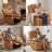34”W Upholstered Swivel Reclining Rocking Chair-702031717