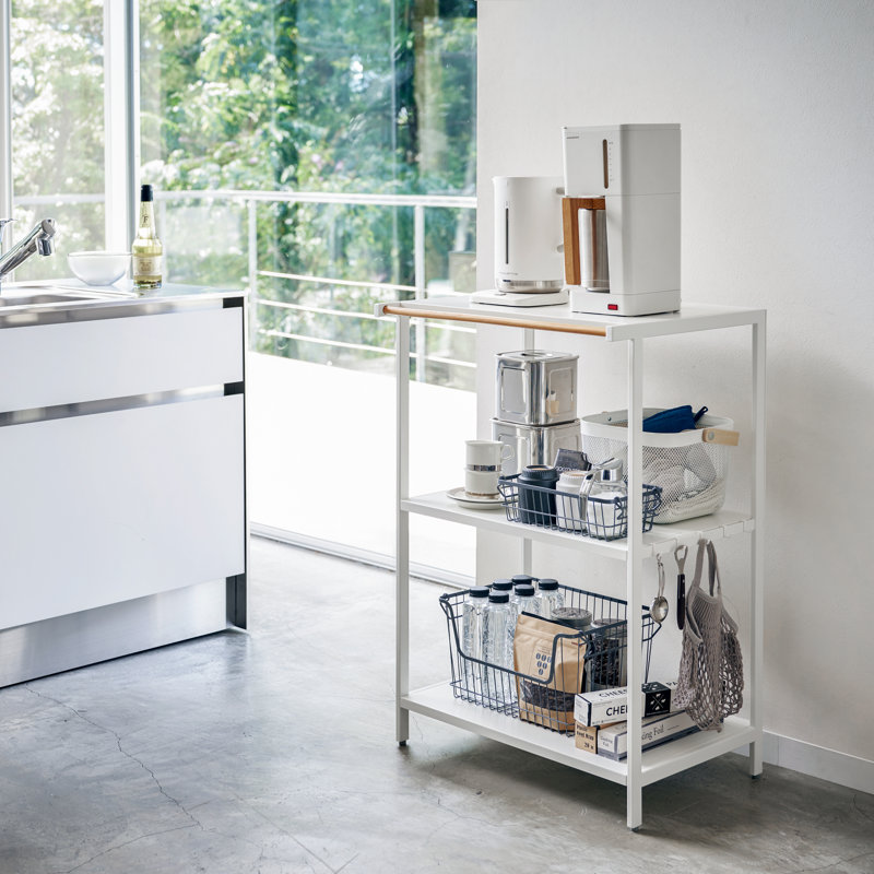 Yamazaki Home 3-Tiered Storage Rack - Kitchen Shelf Organizer, Short ...