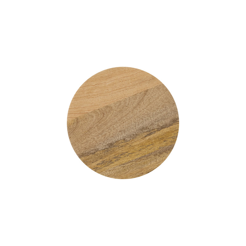 Chewelah Solid Wood End Table, Beige Wood, 20" H x 10" W x 10" D