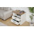 2-Drawer Farmhouse Nightstand With Power Outlet