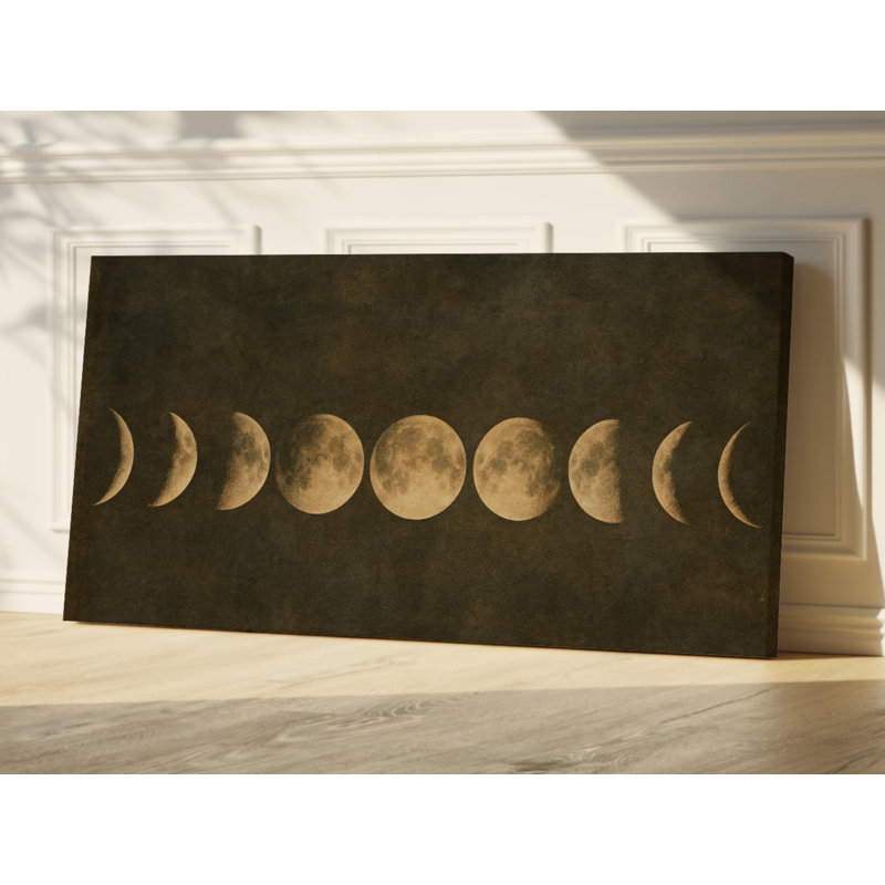 Art mural Moon Phases, H 20 po x l 40 po x P 1,5 po