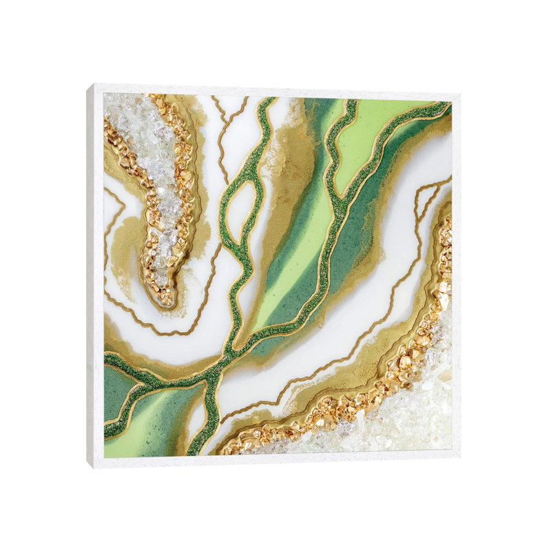 Mito Del Jaguar by Goga Studio - Print on Canvas, White Framed, 45.72 cm H x 45.72 cm W