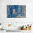 Gray And Blue Layers On Canvas Print-2145353439