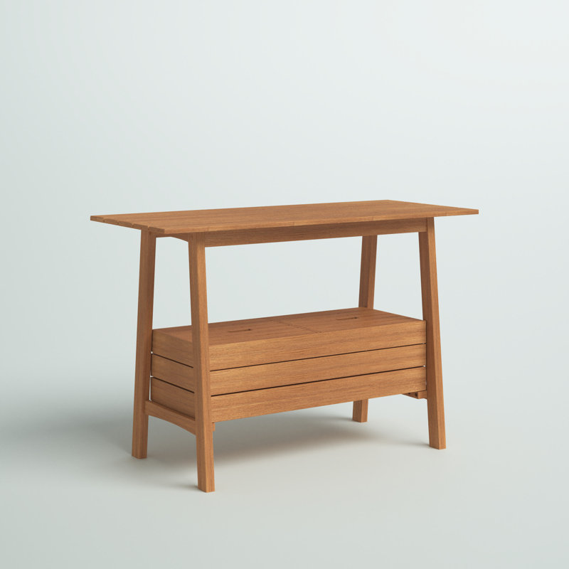 Armenta Rectangular Eucalyptus Outdoor Buffet & Console Table