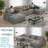Chenille Modular U-shaped Chaise Sectional with Two Large Ottomans-987183116