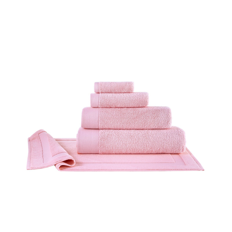 Essuie-mains 2 pièces Brooks Brothers, Rose