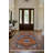 Martwon Collection Digital Print Cotton-Polyester Brown Navy Rug-548797461