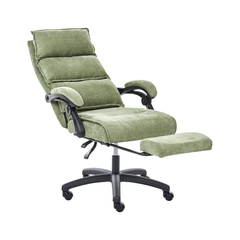 Beliani EATON Chenille Executive Chair with Headrest