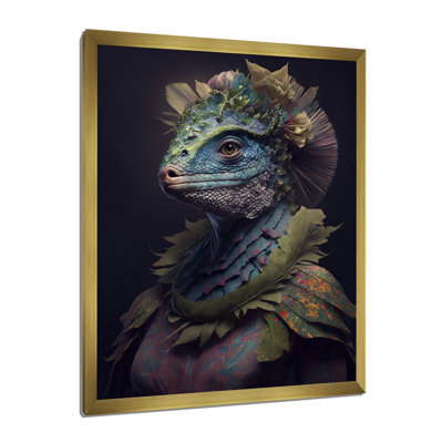" Blue Dino Wearing Reptile Suit "