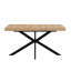 Extendable Dining Table 140-180cm X Leg Storage Kitchen Dining Room Industrial-1207115039