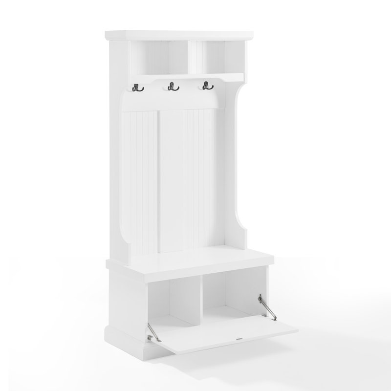 Arbre d'entrée Crinole avec banc, Blanc