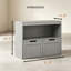 Organisateur de livres, armoire de rangement pour jouets, gris