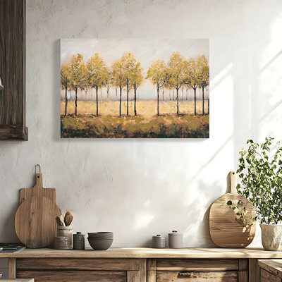 Art mural encadré, impression sur toile, embellissements d'automne, plante, forêt, arbre abstrait, peinture, image encadrée, décoration murale pour salon, chambre, salon, appartement