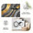 1PC Abstract Wavy Gray and Gold Foil Marble area rugs for Living Room, Soft and Comfortable, Suitable for all seasons, easy-to-maintain, machine washable Indoor floor mat, Under Table Farmhouse suitable for dining room, bedroom, entryway, home-323883123