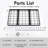 Iron Rectangle Hanging Pot Rack
