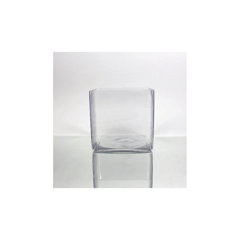 Handmade Glass Table Vase, 7" H x 7" W x 7" D