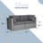 Rister 59'' Wide Wicker with Cushions-1535410300
