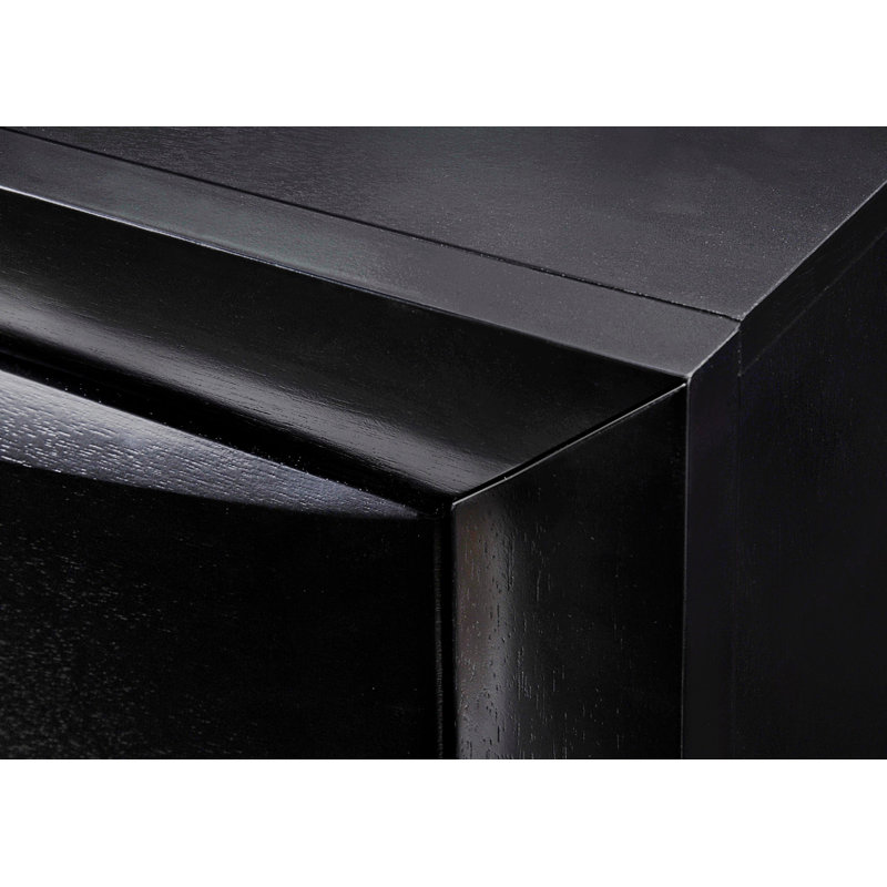Commode contemporaine 1 tiroir 8 pièces, Noir