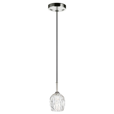 Tyne 1 - Light Polished Nickel Unique/Statement Pendant