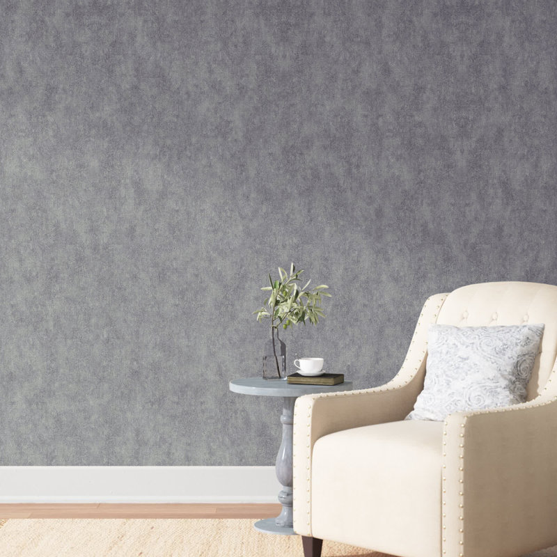 Rouleau de papier peint texturé L 33 pi x l 21 po Gioia, Gris