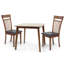 Ensemble de 2 chaises de salle à manger en bois massif de style classique, chaises de cuisine, chaises d'appoint sans accoudoirs et chaises d'appoint modernes-2060766491