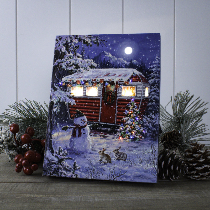 Toile de table lumineuse Wynona - Snowy Retreat 8 x 6