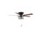 52" Flush Mount Ceiling Fan Light and Remote,Quiet Reversible DC Motor,E12 Base,Pull Chain-1928604786