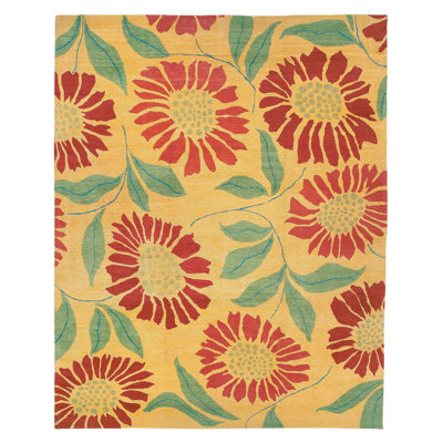 Wool Floral Area Rug