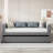 Twin Size Upholstered Daybed with Ergonomic Backrest and Trundle, Gray Guest Bed for Kids or Small Spaces-7241020