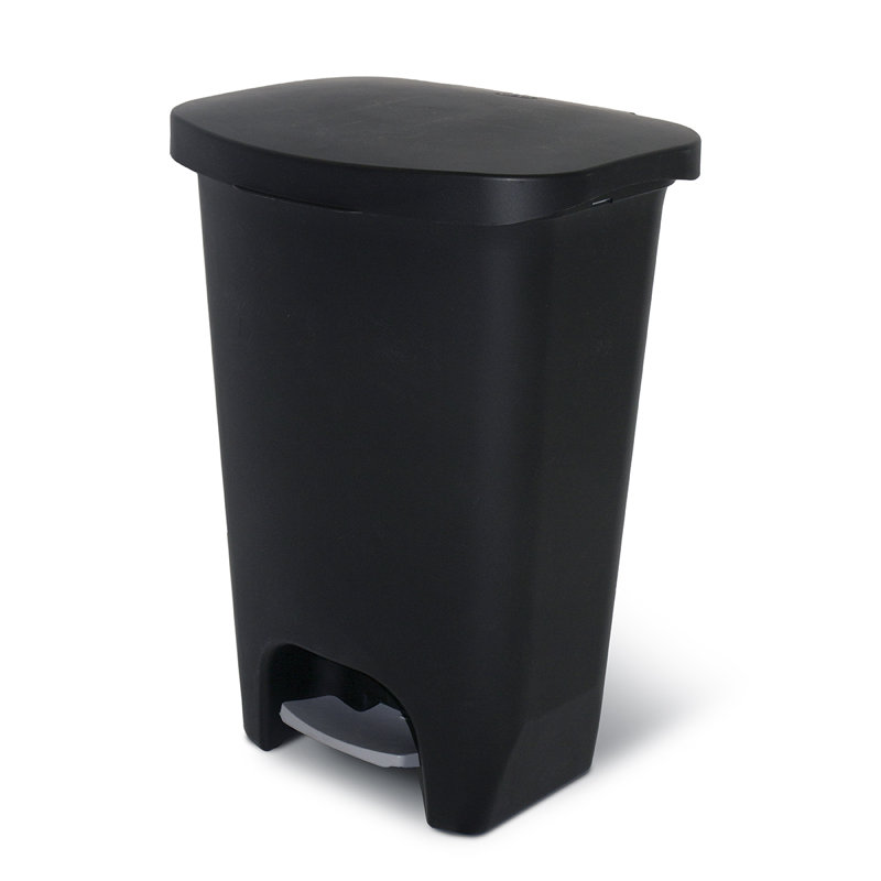 Poubelle en plastique GLAD 13 gallons, Noir, noir, noir, noir