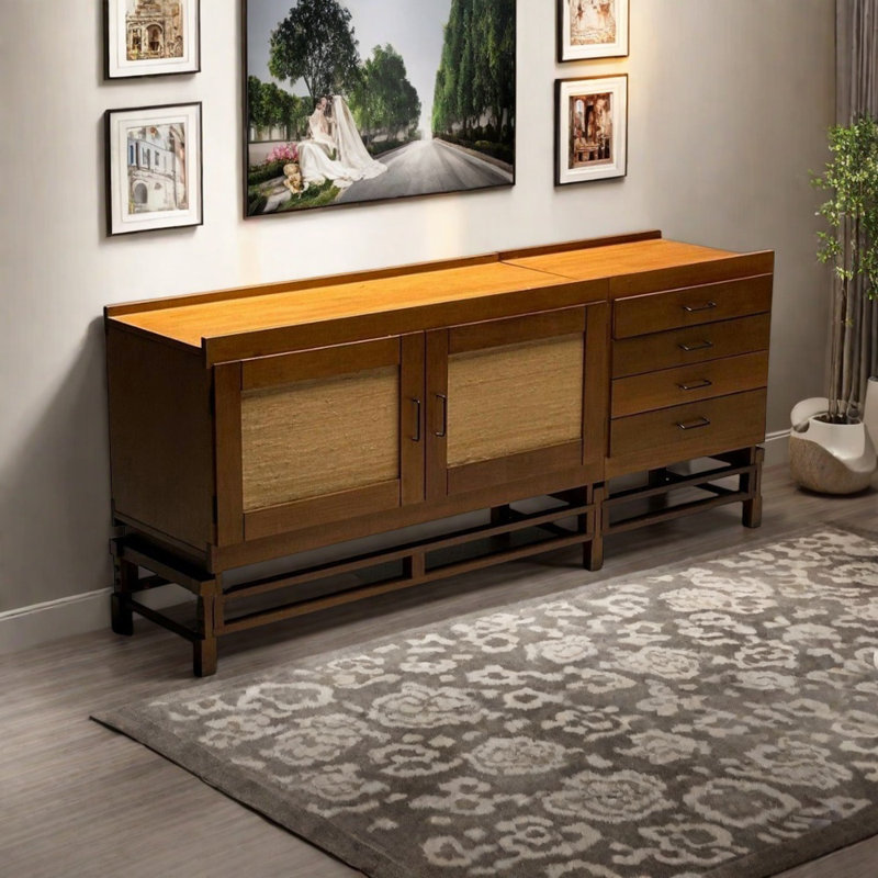 Italian style all solid wood creative TV stand
