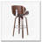PU Faux Leather Swivel Height Bar Stools, wood Frame-1787444228