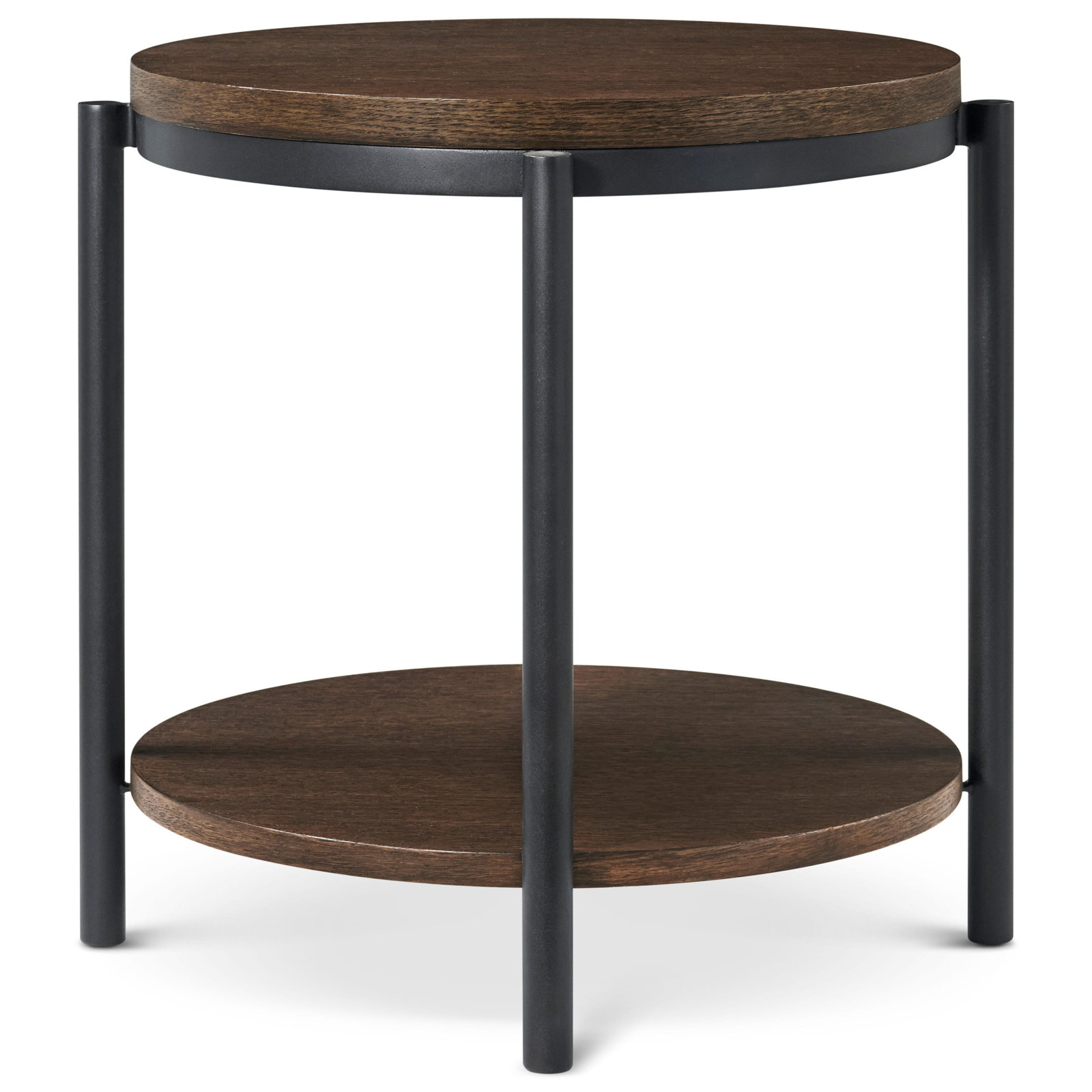 End Table, Brown/Black