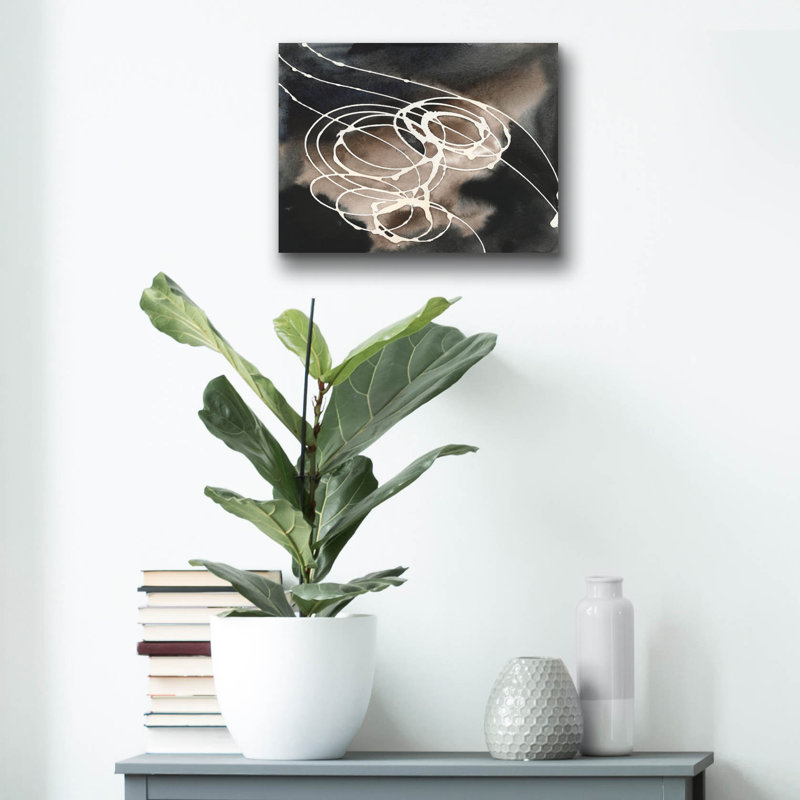 «Midnight Swirl I» par Regina Moore, H 12 po x l 16 po x P 0,13 po