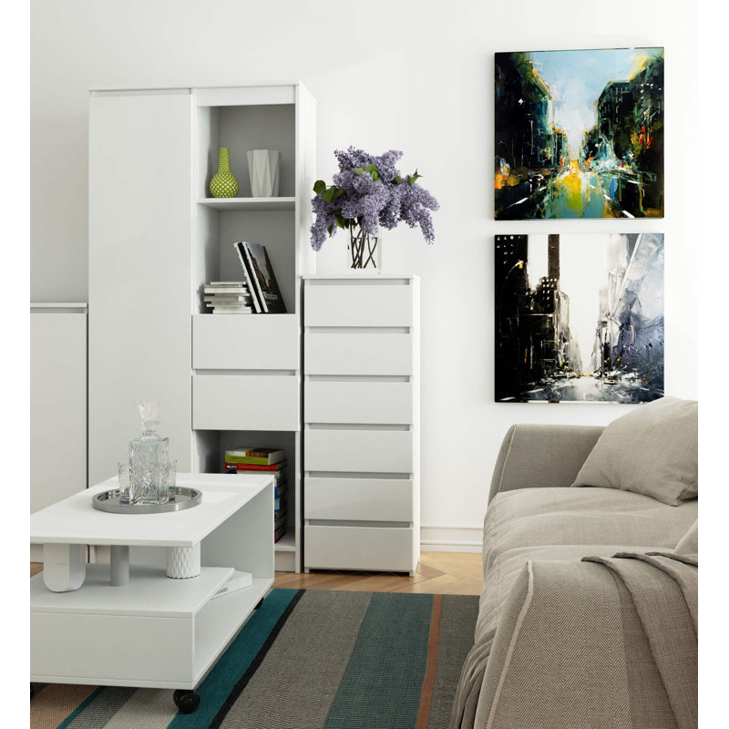 Skaiste Particle Board Rectangle Storage Unit Accent Chest