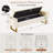 67"W Tufted Velvet Storage Bench with Gold Legs and Cute Arms-129125725