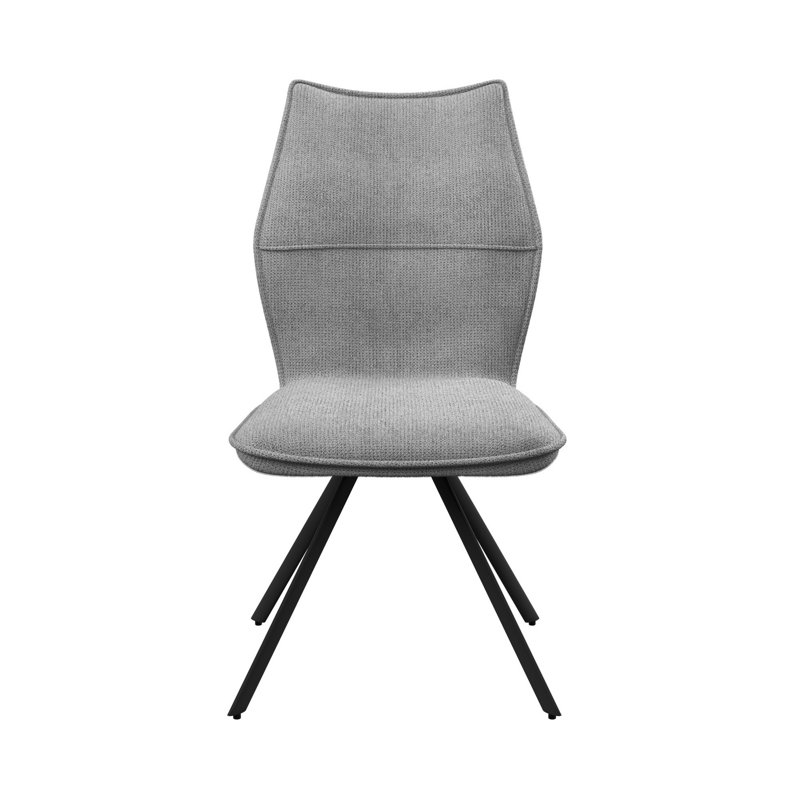 Lusso Fabric Dining Chair, Grey