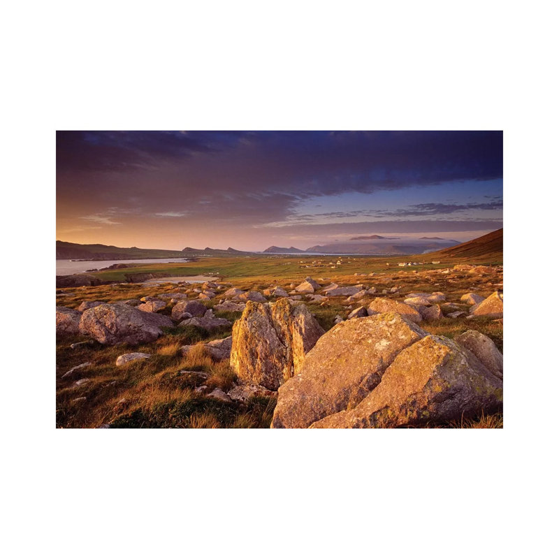 Dingle Peninsula Summer Evening, Ireland 1 Piece Wrapped Canvas Wall Art, 20.32 cm H x 30.48 cm W