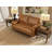 58" Faux Leather Square Arm Loveseat-1591697351