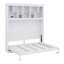 Lit escamotable mural Murphy avec tablettes et USB-1164402838