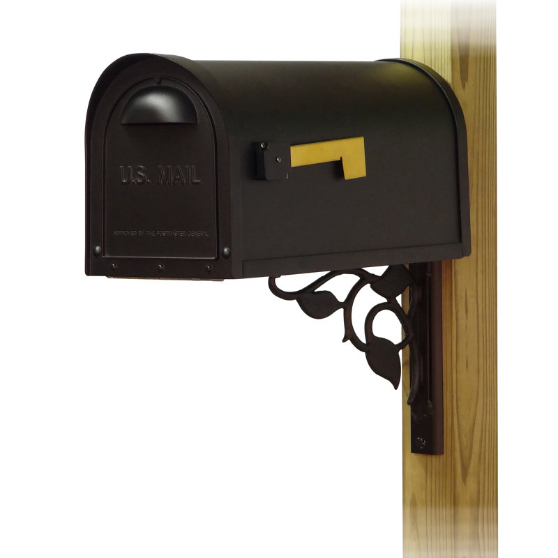 Classic Aluminum Post Mounted Mailbox