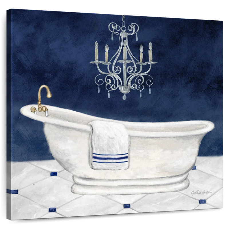 Bain bleu marine Kerrick I, H 36 po x l 36 po