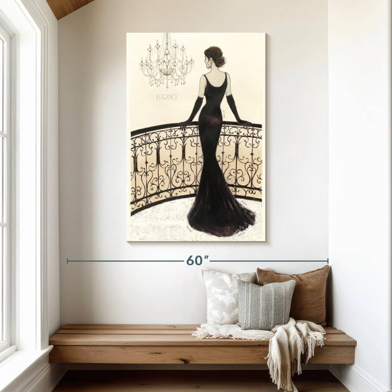 Navette La Belle Noir, H 48 po x l 32 po