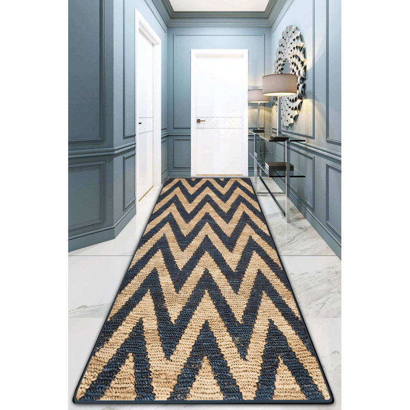 Non-Slip Hall Carpet (3.3 x 9.8 ft), 100% Polyester, 10 mm Pile Height, Antibacterial, Machine Washable | Durable Dot Base, 2.1 lbs/sq yd | Perfect for High-Traffic Areas, Easy Care & Stylish Design