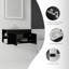 Meuble-lavabo flottant 30 po avec lavabo, porte à fermeture en douceur, comptoir en granite blanc 0,6 po et dosseret, contreplaqué