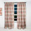 Retro Abstract Drops V - Rideau Mid-Century - Velours obscurcissant - 1 panneau-313529295-313529289